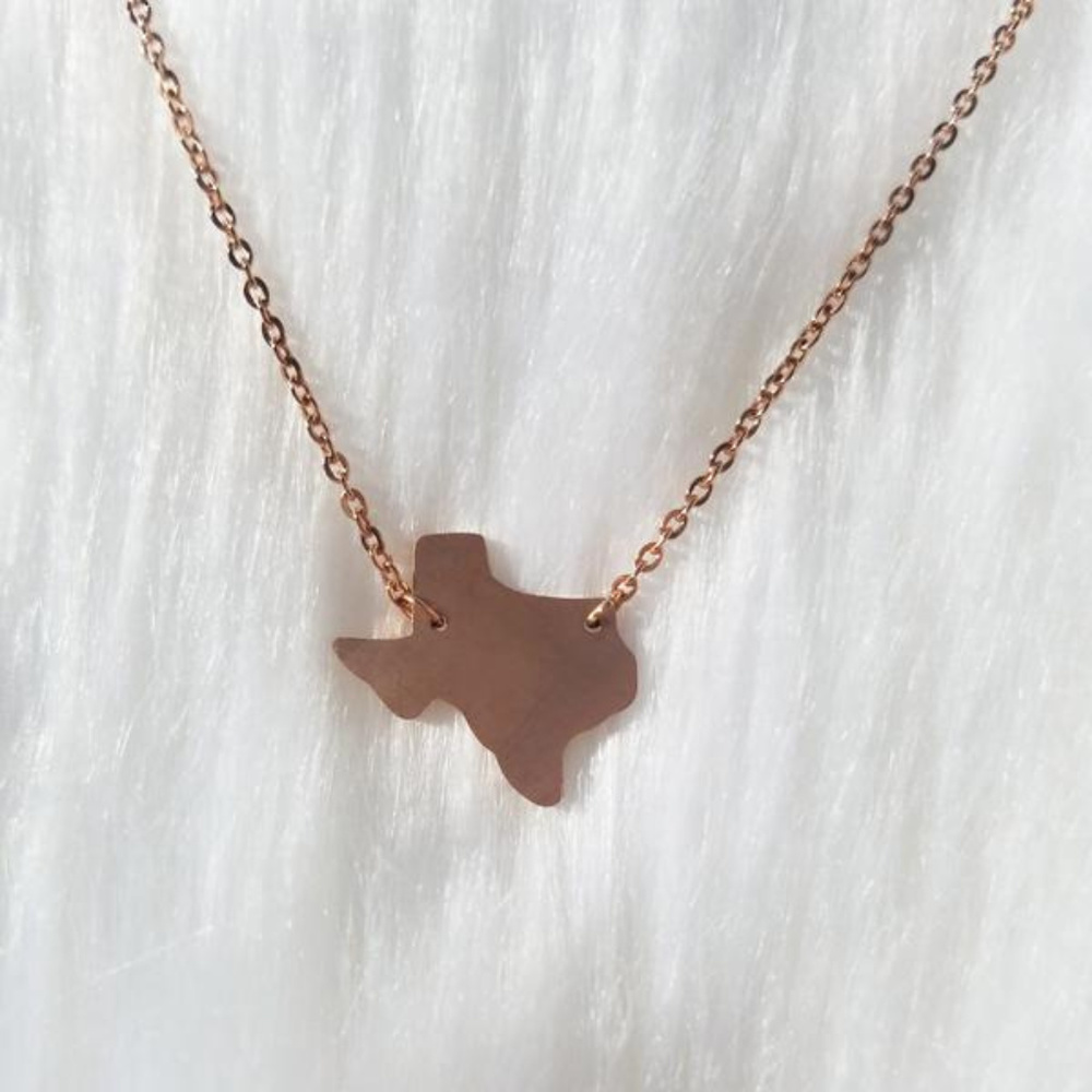 Rose Gold Texas Necklace